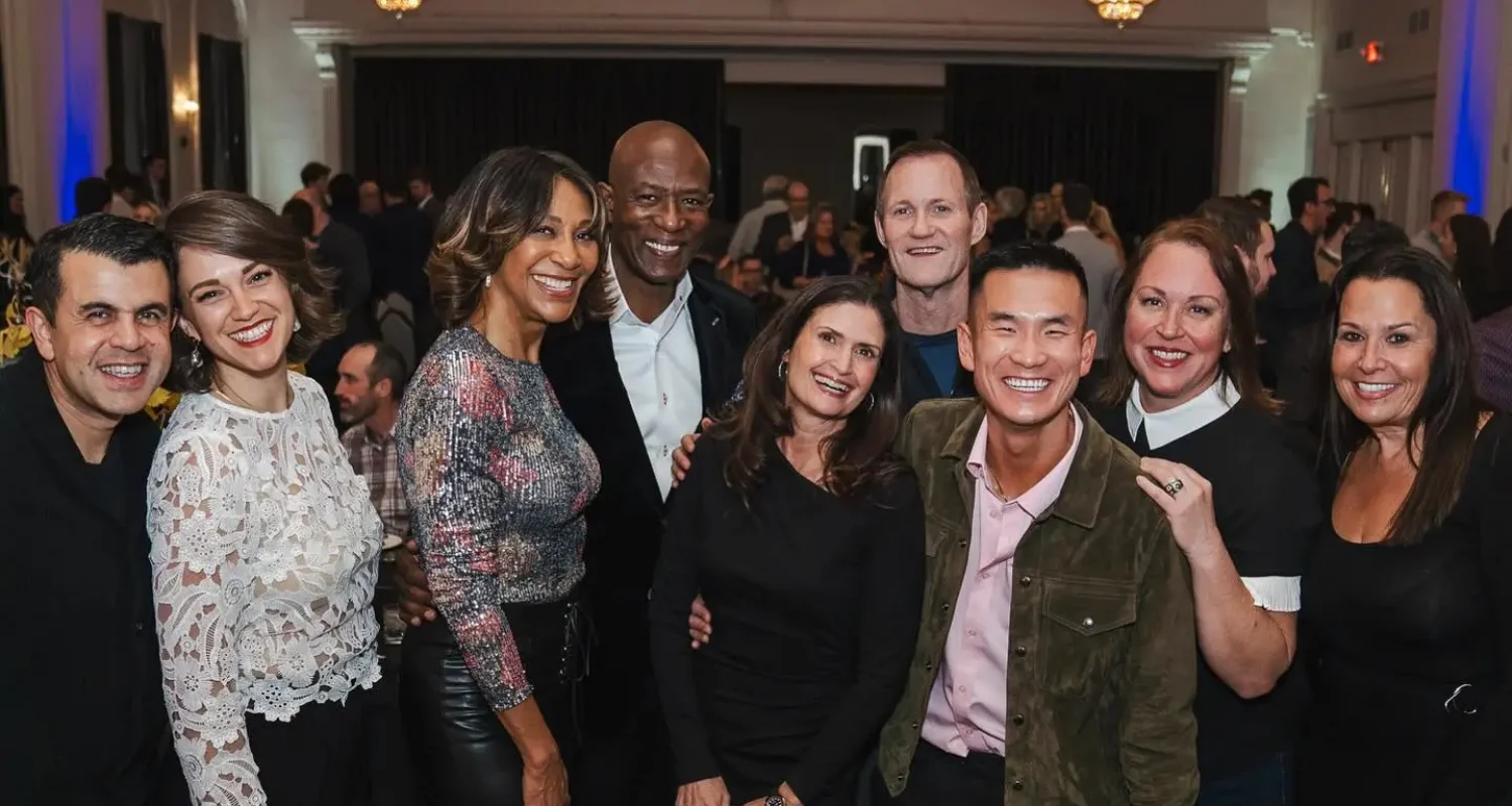 Holiday Party People Smiling